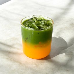 มัทฉะน้ำส้มสด