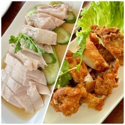 ไก่ต้ม ไก่ทอด Size S เป็นกับ
