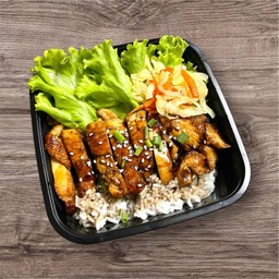 ข้าวไก่ย่างซอสเทริยากิ