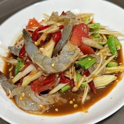 ตำกุ้งสด