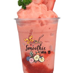 สตอเบอร์รี่สมูทตี้นมเปรี้ยว