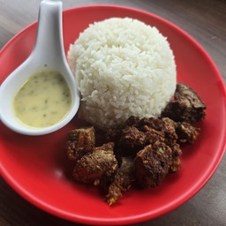 ข้าวตับไก่ทอด