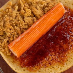 พริกเผา + หมูหยอง+ปูอัด