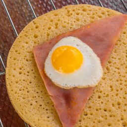 ไข่นกกระทา+แฮม