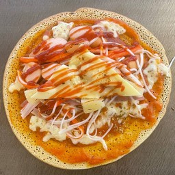 พิซซ่ารวมมิตร พิเศษ (ไส้กรอก+ปูอัด+แฮม+ดับเบิลชีส)