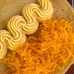 คัสตาร์ด+ฝอยทอง