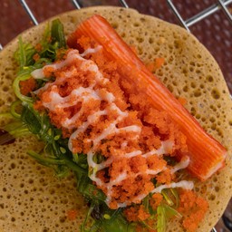 ยำสาหร่าย+ปูอัด+ไข่กุ้ง