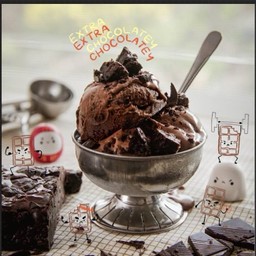Extra Chocolatey Ice Cream Scoop (80g)