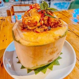 หรอหมกทะเลมะพร้าวอ่อน