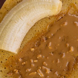 เนยถั่ว +กล้วยหอม