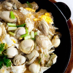 หอยนางรม จานร้อน