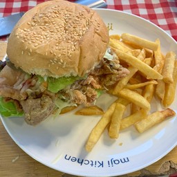 เบอร์เกอร์ไก่ทอด