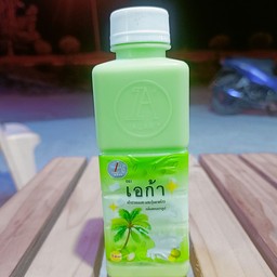 เต้าฮวยนมสดผสมวุ้นมะพร้าวรสแคนตาลูป