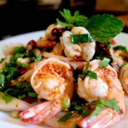 ข้าวลาบกุ้ง(5ตัว)