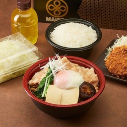 ชุดสุกี้ยากี้คุโรบูตะไข่ออนเซน + ชาเขียว