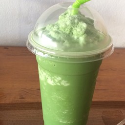 นมสดชาเขียวปั่น