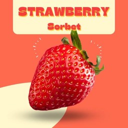 Strawberry Sorbet Scoop (80G)