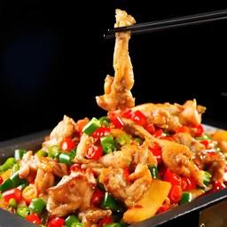 กบผัดเผ็ดผสมผงเครื่องแกงแบบผัดกรอบ