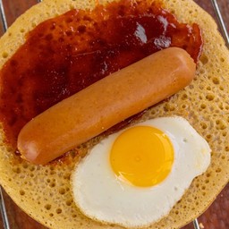 พริกเผา+ไข่นกกระทา+ไส้กรอก