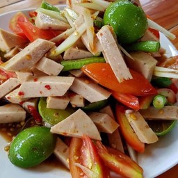 ตำปลาร้าโคตรนัวเหลาหมูยอ