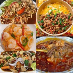 อิ่มอร่อยข้าวเส้น ตำ ยำ 🌶️  น้ำเงี้ยวสูตรเด็ดเจ้า สันทรายน้อย