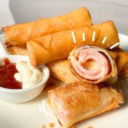 ปอเปี๊ยะไส้แฮมชีส 5 ชิ้น🐷🧀