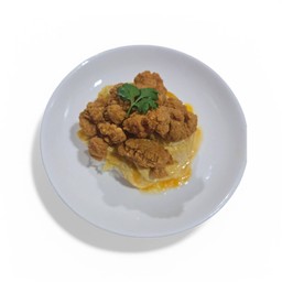 ข้าวไข่ข้นไก่กรอบ