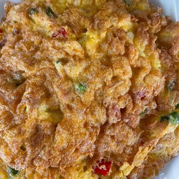 ไข่เจียวแหนมพริกสด