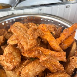 กล้วยทอดปนมันหวานทอด13-14ชิ้น