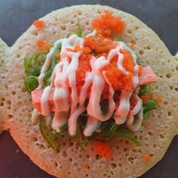 ยำสาหร่าย+ปูอัด+ไข่กุ้ง