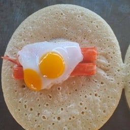 ไข่ดาว + ปูอัด