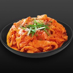 หมูสามชั้นผัดกิมจิ (กับข้าว)