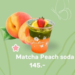 Matcha Peach Soda