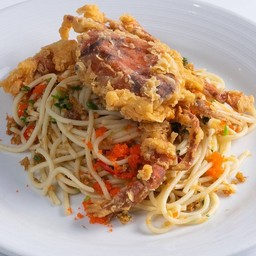 สปาเก็ตตี้พริกเกลือปูนิ่ม