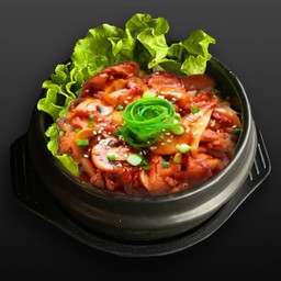 ข้าวหน้าหมูผัดโคชูจัง