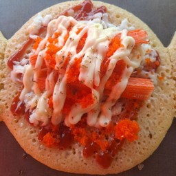 พิซซ่า ปูอัดชีส+ไข่กุ้ง