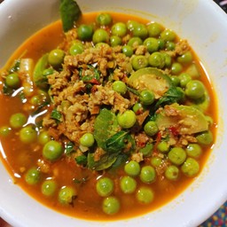 แกงป่าหมูสับมะเขือพวง