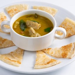 แกงเขียวหวานไก่+โรตี