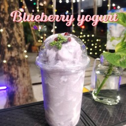 บลูเบอร์รี่สมูธตี้ส์โยเกิร์ตปั่น