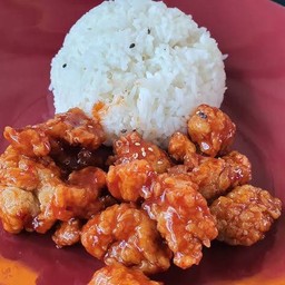 ข้าวไก่คาราเกะซอสเกาหลี