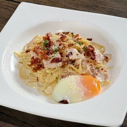 สปาเก็ตตี้คาโบนาร่า ไข่ออนเซน