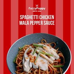 สปาเกตตี้ซอสหมาล่าอกไก่ Spaghetti Mala Spice Chicken