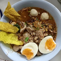 ต้มยำน้ำตก+ไข่ยางมะตูม