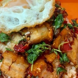 อาหารตามสั่ง สุกี้ ราดหน้า ก๋วยจั๊บน้ำข้น ร้านป้าอ้อย