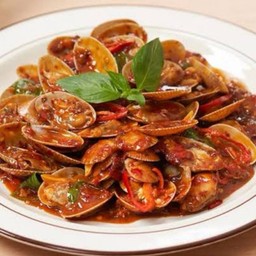 หอยลายผัดพริกเผา #(100)