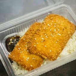 ข้าวปลาทอดซอสเทอริยากิ