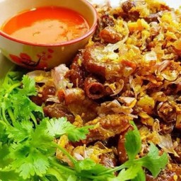 ไส้อ่อนทอดกระเทียม #(100)