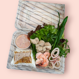 เมี่ยงรวม3สหาย(หมู หมึก กุ้ง)