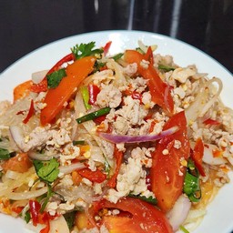 ยำวุ้นเส้นหมูสับ