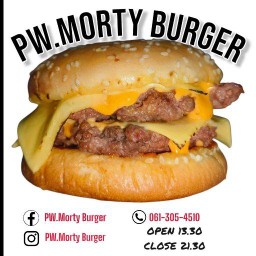 PW.Morty Burger (พี ดับเบิ้ลยู มอร์ตี้ เบอร์เกอร์) บัวทองเคหะ